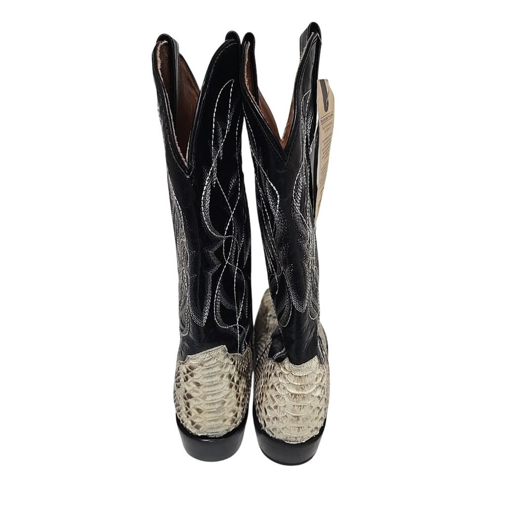 Dan Post Men's DP3036 Manning Python Western Exotic Boot Natural Black Size 9.5D - Picture 3 of 6